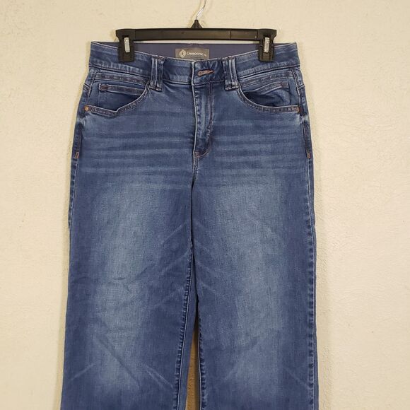 Democracy AbSolution Skyrise Wide Leg Jeans Blue Mid Rise Women’s Size 8 - Picture 4 of 11